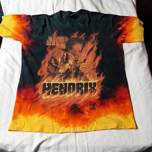Liquid Blue Jimi Hendrix tie dye tshirt 2008
